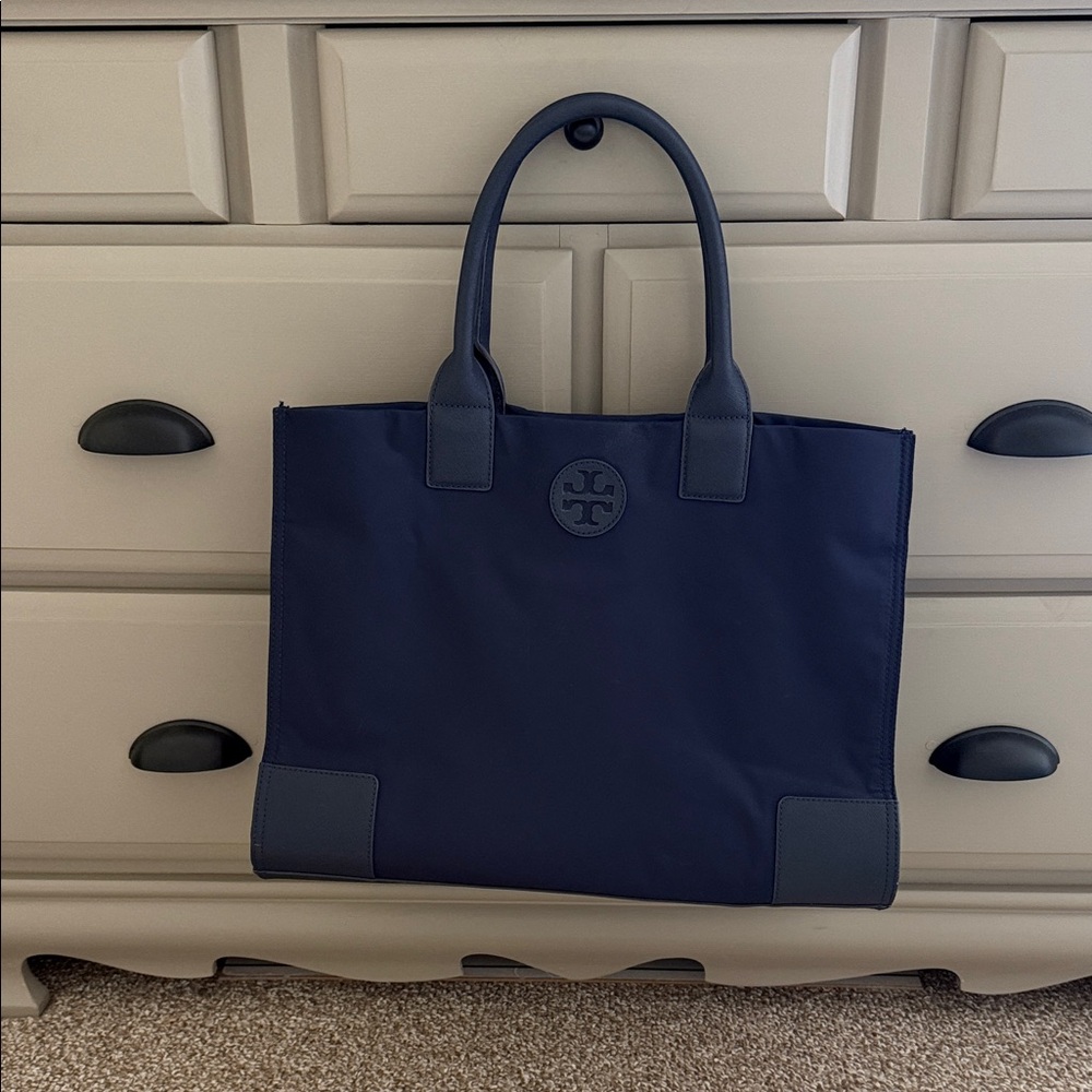Tory Burch large tote — navy